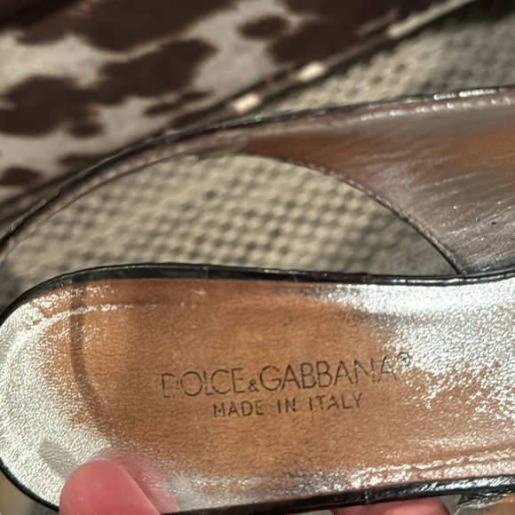 Dolce and Gabbana πhost pickππexotic skin luxury sling back pumps - Picture 7 of 9